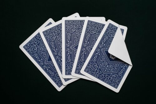 Baraja de cartas Copag 310 Dorso Azul y Blanco 1