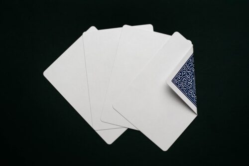 Baraja de cartas Copag 310 Dorso Azul y Blanco 2