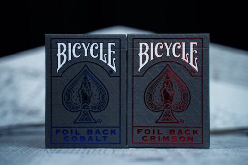 Caja premium de las Bicycle Metalluxe Rojo y Azul