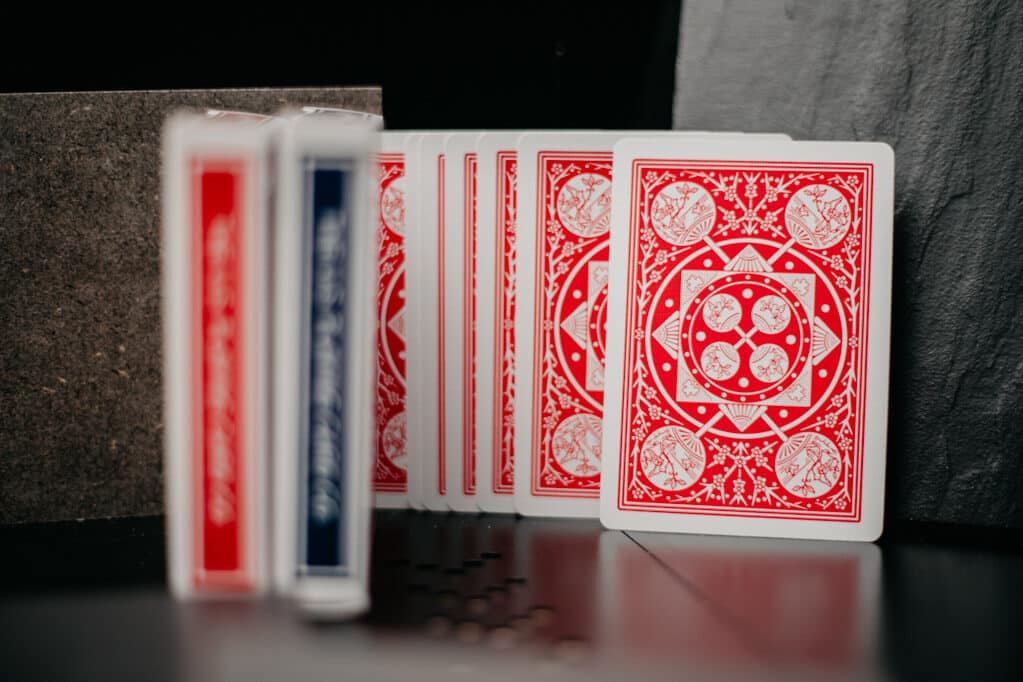 Cartas estándar de buena calidad para trucos de magia