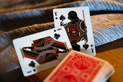 Darth Vader en cartas de póquer