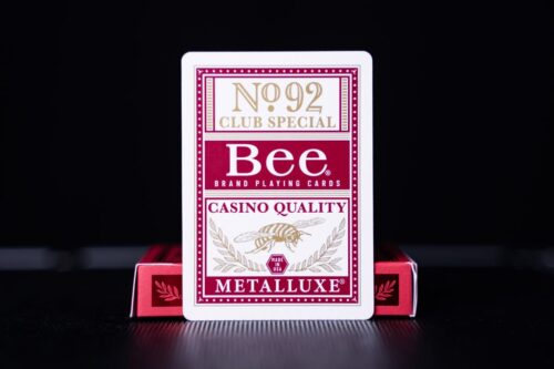 Diseño de la baraja premium Bee Metalluxe Red