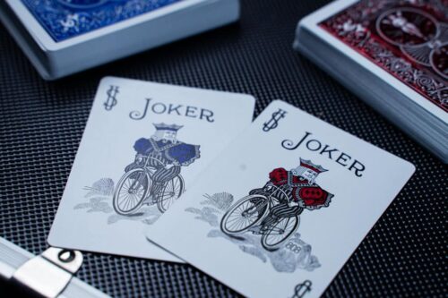 Jokers de la baraja exclusiva Bicycle Metalluxe