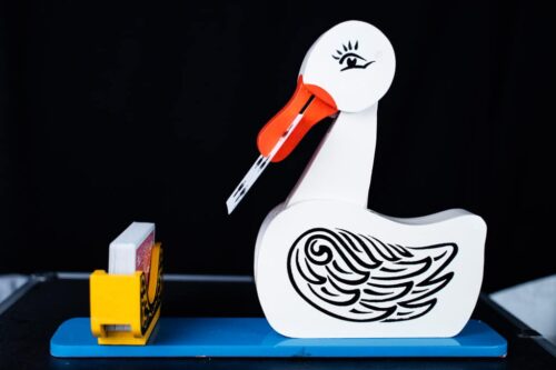 Magia infantil y cómica Card duck