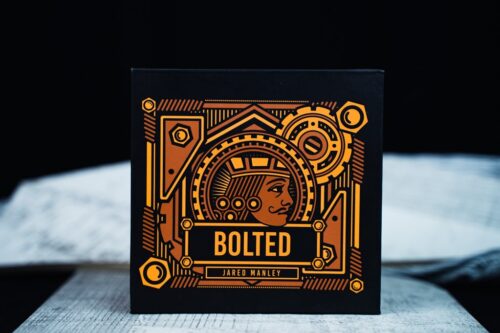 Packaging el truco de magia con cartas Bolted de Jared Manley disponible en esta tienda