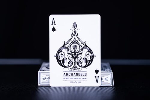 baraja premium archangels negro y blanco